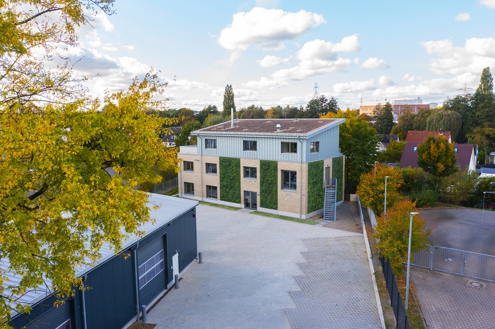 Luftbild vom neuen Standort in Hamburg-Harburg