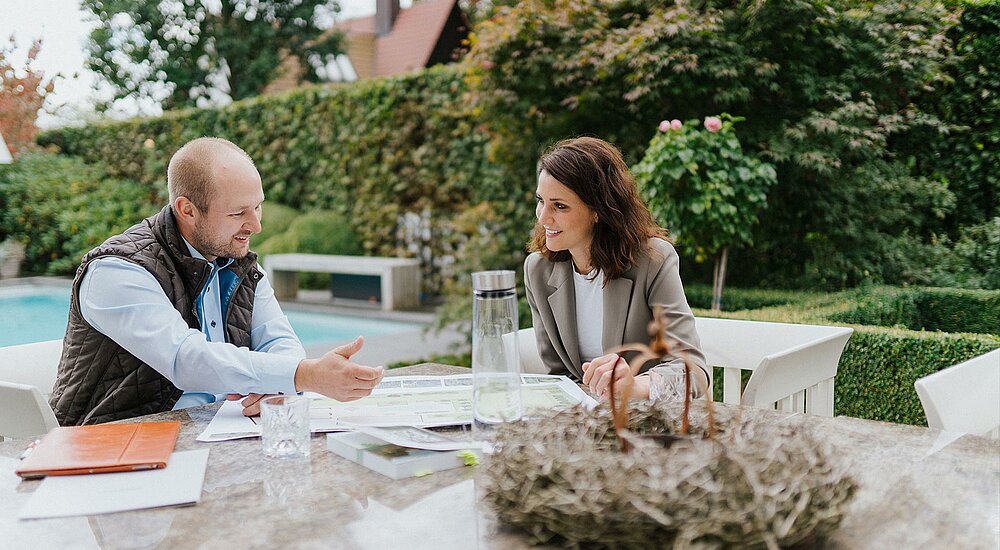 Garten Beratungsgespräch