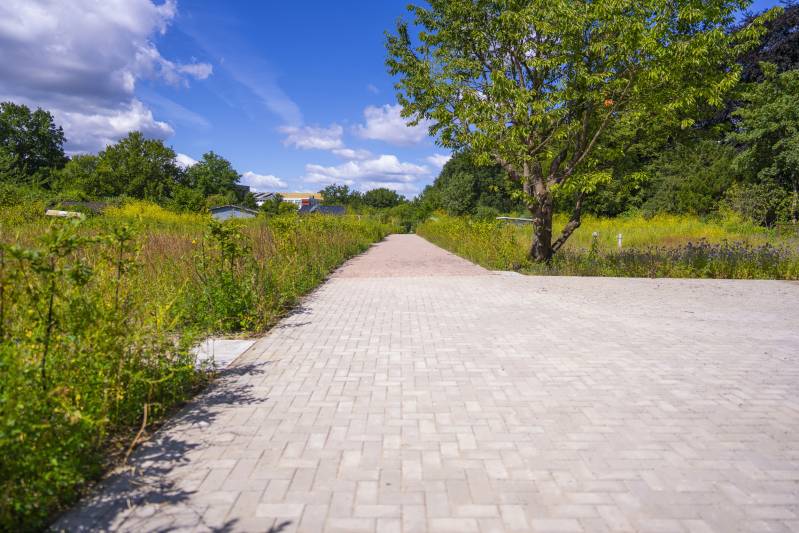 Die Firma Boymann Garten- und Landschaftsbau aus Hamburg hat die Kleingartenanlage in der Leunastraße erstellt.