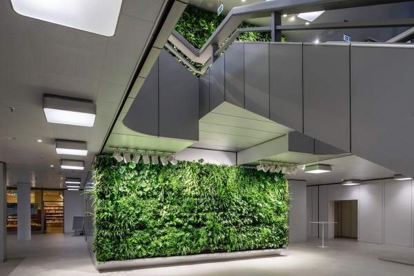 Zweigeschossige Vertikalbegrünung im Raum Berlin