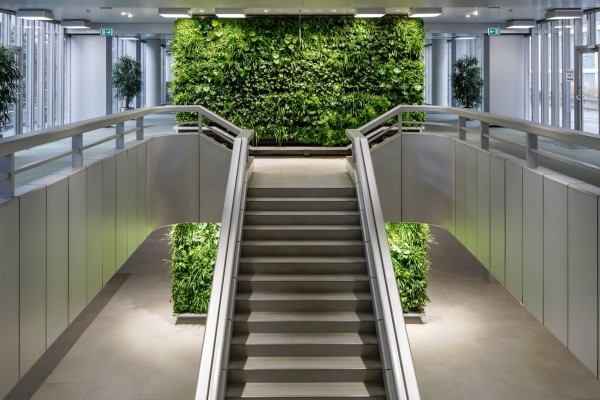 Zweigeschossige Vertikalbegrünung im Raum Berlin
