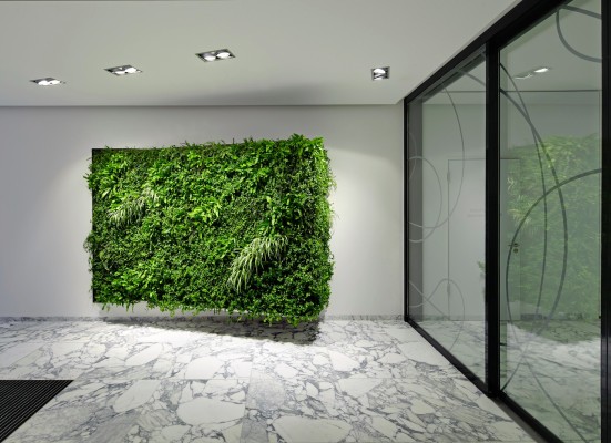 Vertikalbegrünung - ETHIANUM Klinik, Heidelberg