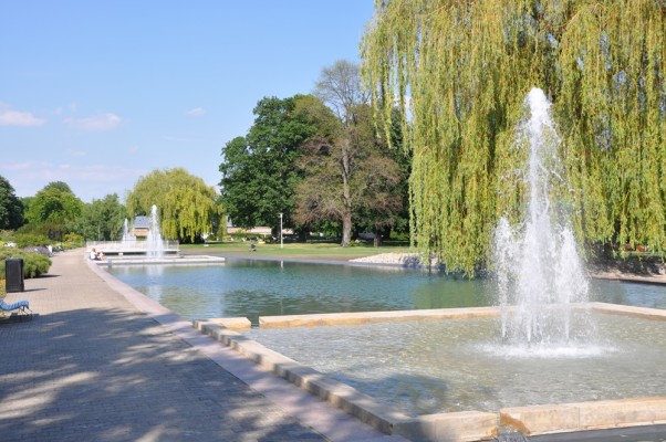 Wasserachse im Egapark in Erfurt