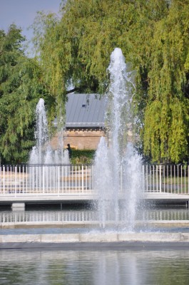 Wasserachse im Egapark in Erfurt
