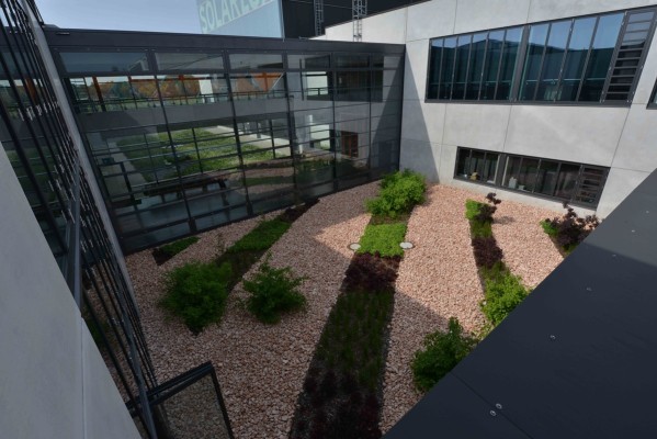 Freiflächen am Solarlux-Campus in Melle