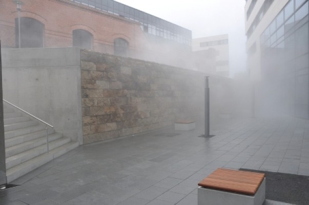 Vollautomatische Nebeldüsenanlage, Universität Kassel