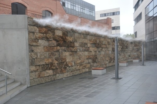 Vollautomatische Nebeldüsenanlage, Universität Kassel